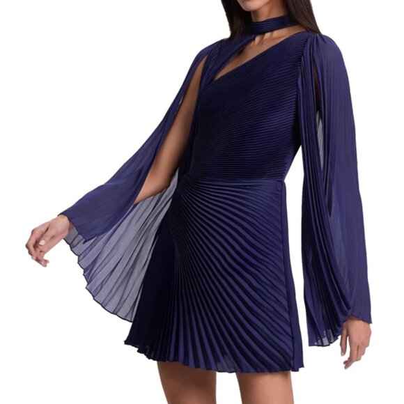 Alice and Olivia Aurelie Pleated Mini Dress - Picture 4 of 5